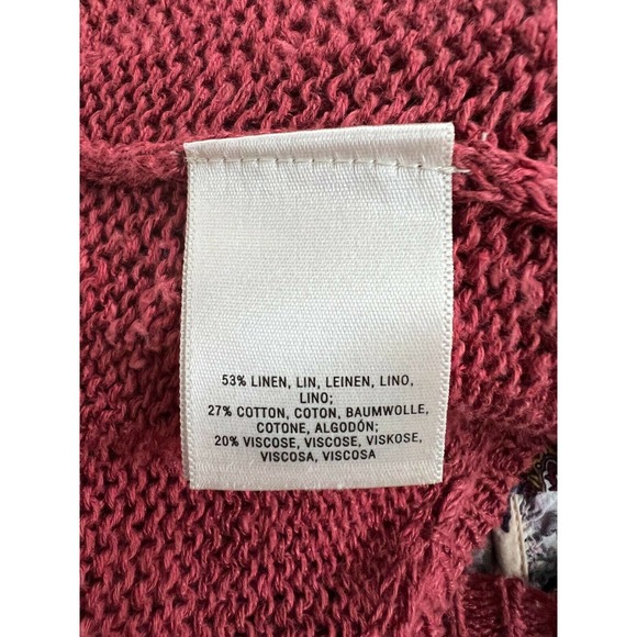 ANGEL OF THE NORTH Rust Open Front Cardigan Sweater Long Sleeve Women's Size XS - Picture 6 of 6